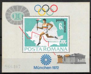 coleccion sellos olimpiadas Rumania 1972