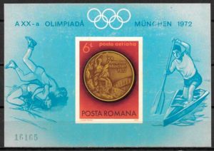 filatelia olimpiada Rumania 1972