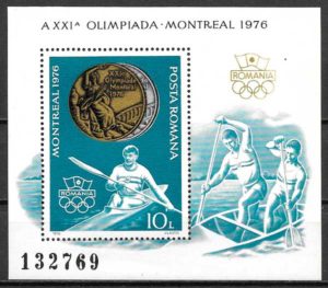 filatelia olimpiadas Rumania 1976