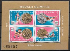 filatelia olimpiadas Rumania 1988