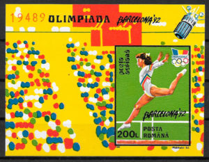 filatelia coleccion olimpiadas Rumania 1992