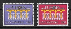 sellos tema Europa 1984