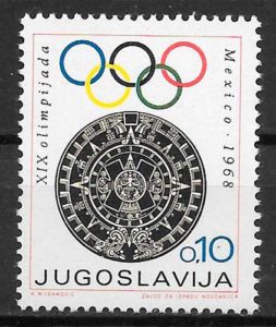 coleccion selos Yugoslavia 1968 olimnpiadas