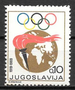 filatelia olimpiadas Yugoslavia 1969