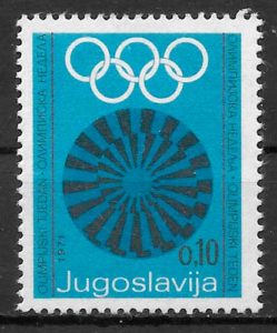 sellos olimpiadas Yugoslavia 1971