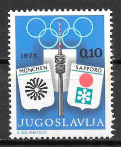 filatelia coleccion olimpiadas Yugoslavia 1972