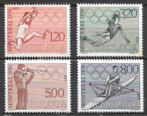 coleccion sellos olimpiadas Yugoslavia 1976