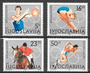 coleccion sellos olimpiadas Yugoslavia 1984