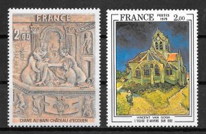 sellos arte Francia 1979