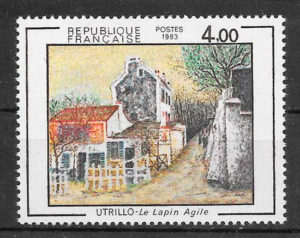 filatelia colección arte Francia 1983