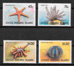 sellos fauna 1991 Cocos Islands