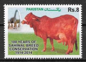 colección sellos fauna PAKISTÁN 2012