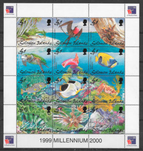 colección sellos fauna Salomon Islands 1999