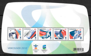 filatelia coleccion deporte Canada 2009