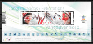 coleccion sellos deporte Canada 2010