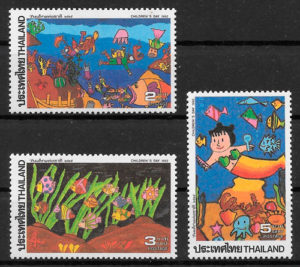 colección sellos temas varios Tailandia 1992