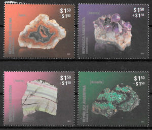 colección sellos minerales Argentina 2012