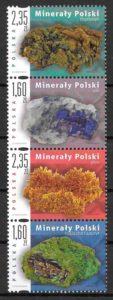 filatelia minerales Polonia 2013