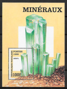 colección sellos minerales Togo 1999