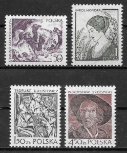 filatelia coleccion arte Polonia 1978