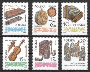 filatelia arte Polonia 1984