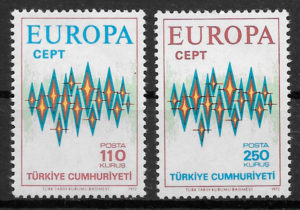 filatelia coleccion Europa Turquia 1972