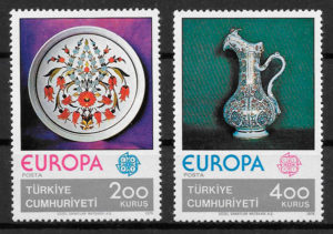 coleccion sellos Europa Turquia 1976