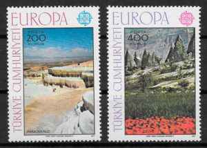 sellos Europa 1977 Turquia