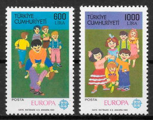 filatelia Europa Turquia 1989