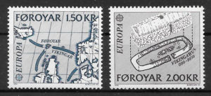 filatelia Europa 1982 Feroe