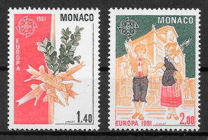 filatelia Europa Monaco 1981