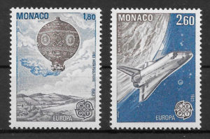 filatelia coleccion Europa Monaco 1983