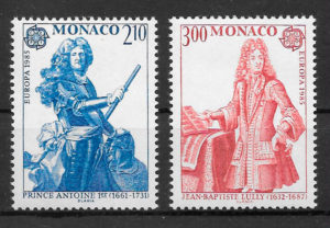 filatelia coleccion Europa Monaco 1985