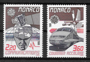 coleccion sellos Europa Monaco 1988