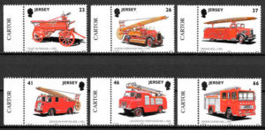 filatelia colección transporte Jersey 2001