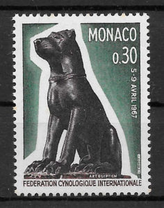 sellos perros monaco 1967