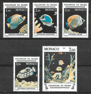 filatelia coleccion fauna 1984 Monaco