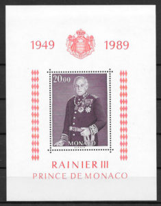 filatelia personalidad Monaco 1987