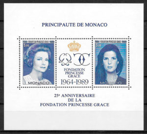 filatelia personalidad Monaco 1989