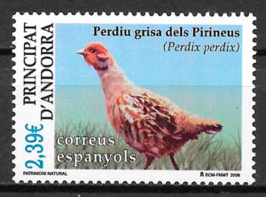 coleccion sellos fauna Andorra Espanola 2006