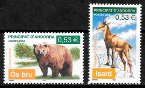 coleccion sellos fauna Andorra Francesa 2006