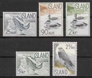 filatelia fauna Islandia 1959- 1960