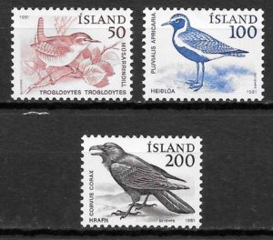 filatelia coleccion fauna islandia 1981