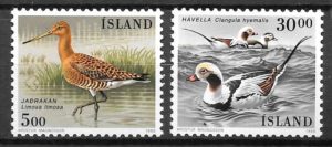 filatelia fauna Islandia 1988