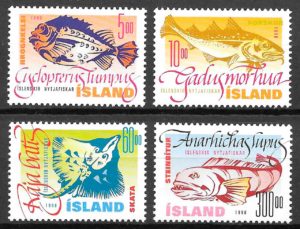 coleccion sellos fauna Islandia 1998