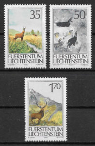 sellos fauna Liechtenstein 1986