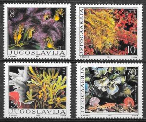 sellos fauna Yugoslavia 1985