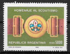 sellos escultismo Argentina 1982