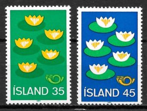 coleccion sellos proteccion del medio ambiente Islandia 1977