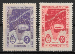 sellos argentina transporte 1947